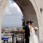 Los arcos en la plaza de Yanahuara