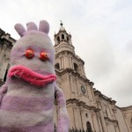 La catedral famosa en Arequipa